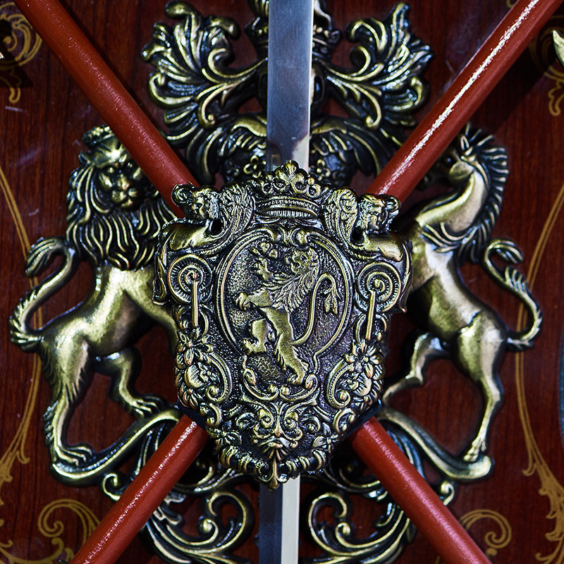 欧式创意家居酒吧网吧清吧装饰品墙挂件壁饰壁挂双斧单剑墙面铁艺