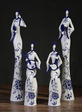 中式风格摆件客厅玄关酒柜装饰家居饰品博古架创意摆设婚礼道具