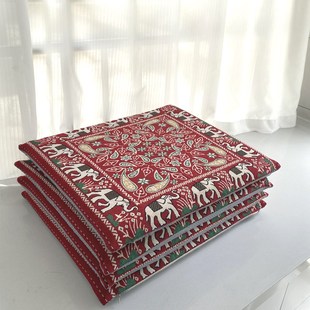 中式古典实木太师椅记忆棉坐垫复古奢华红木圈椅靠垫防滑四季通用