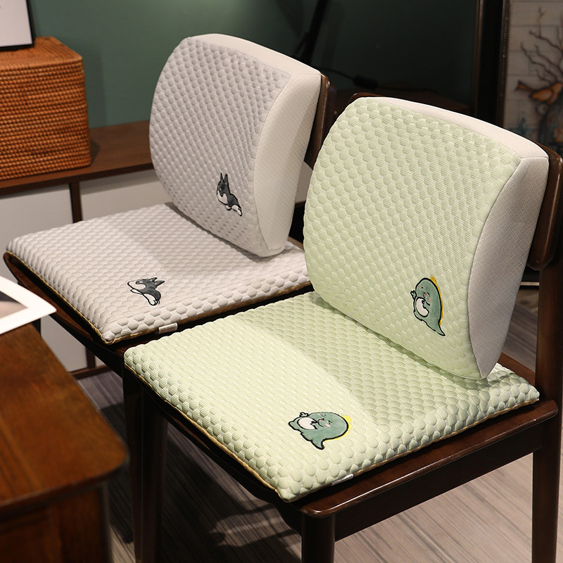 夏季凉席护腰靠垫坐垫靠背一体办公室椅子冰丝腰枕座椅靠枕靠背垫,居家布艺,腰靠垫,淘宝优惠券,粉丝福利购,淘宝优惠卷