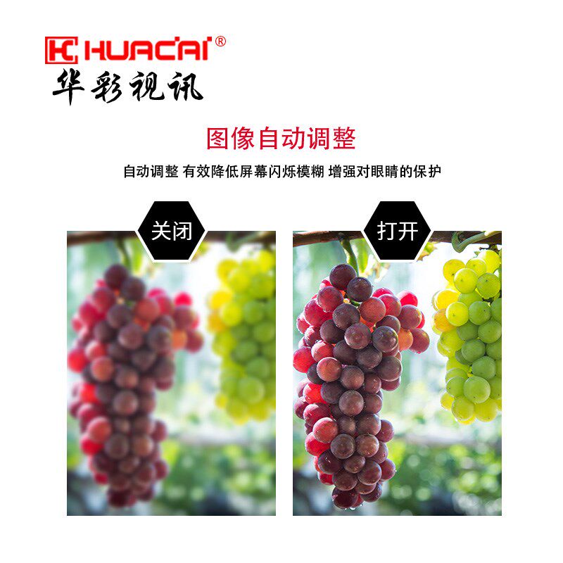 华显17/22/32/43寸液晶监视器壁屏高清彩示挂安防工业监控显示器