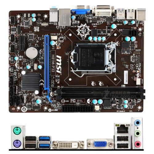 MSI/微星 H81M-P33 h81主板1150针固态小板秒b85 USB3.0 SATA3