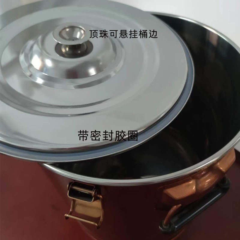 无磁不锈钢茶叶桶烤漆密封桶茶罐子食用油米罐大小茶叶保鲜储茶桶