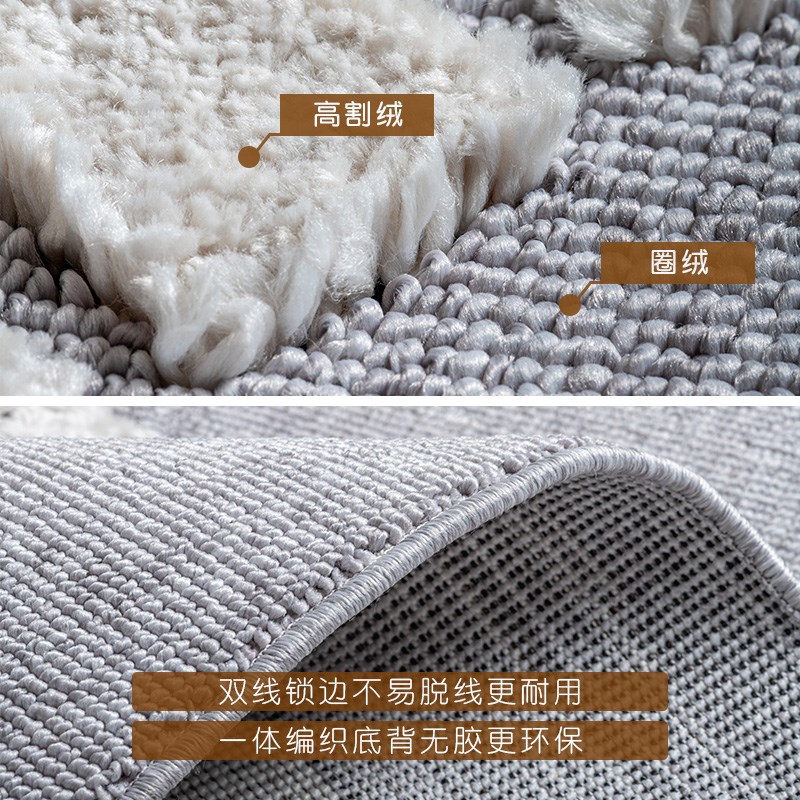 希然土耳其进口无胶环保儿童房地毯卡通动物可爱卧室床边游戏地垫
