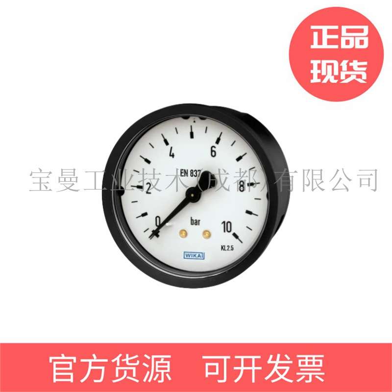 德国原装进口WIKA威卡113.13充液型液压压力表铜合金材质塑料外壳