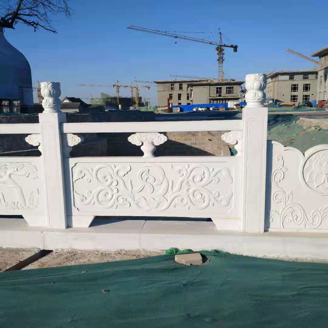 石雕栏杆栏板汉白玉花岗岩升旗台别墅阳台柱景区河道园林石头护栏