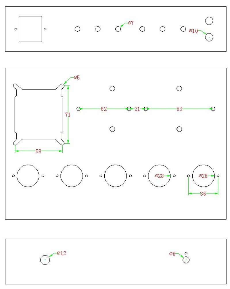 DIY自由创作电子管胆机功放机箱 耳放不锈钢机箱机壳6N8 6P3P