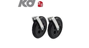 康帝可折叠电动轮椅代步车配件PL001B电动轮椅6英寸前轮一对原装