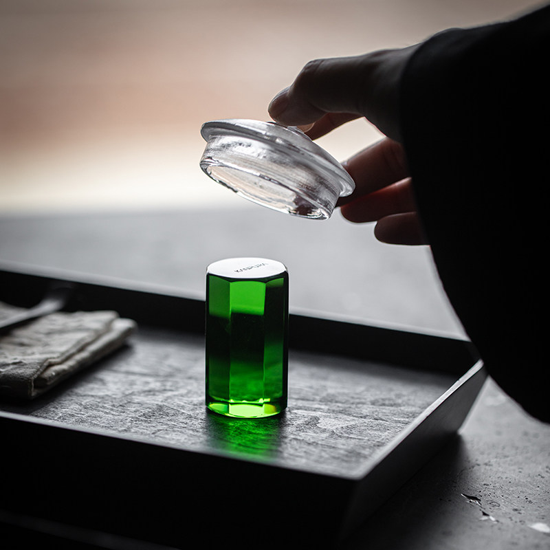 水晶玻璃盖置紫砂壶琉璃壶盖托创意茶具配件茶道茶置桌面茶宠摆件