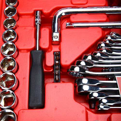 力易得150件汽修综合工具组套6.3mm10mm12.5mm机修套装E1210