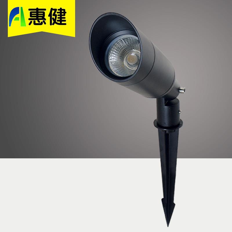 10W15WLED投射灯草坪地插灯圆形投光灯户外别墅花园插地灯草坪灯