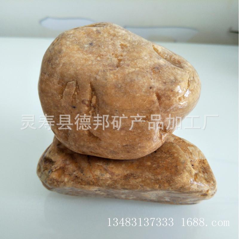 机制/黄色石子 公园造景铺黄鹅卵石 透水地坪胶粘石石子 多肉石