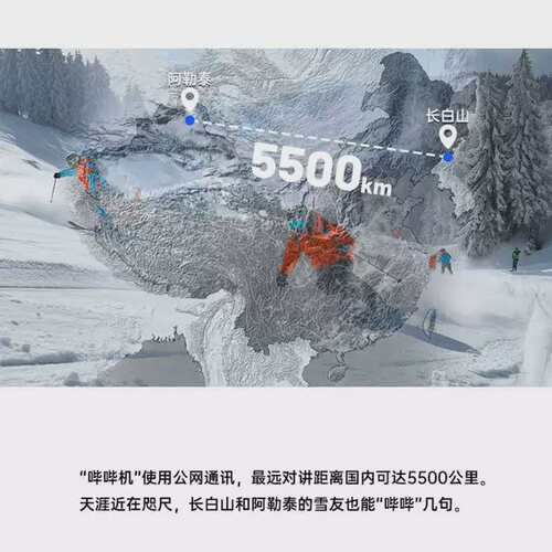SAMASSI萨玛仕哔哔机滑雪对讲机5500km便携式户外运动骑行对讲机