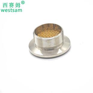 KF40卡箍式圆形安装方式真空气密性圆形连接器MX33-55P公母接头