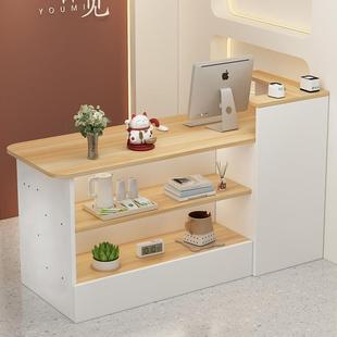 转角前台收银台公司前台接待台吧台桌饭店超市服装店收银台柜台