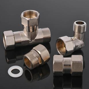 1寸铜活接接头三通内外丝直接弯头DN25 32转6分转4分变径水泵配件