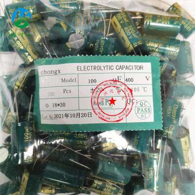 直插铝电解电容 400V100UF 18*30 高频低阻全系列100UF400V 18X30