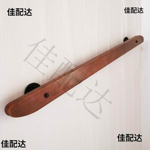 楼梯扶手实木铁艺室内靠墙楼梯栏杆家用走廊防滑扶手尺寸可