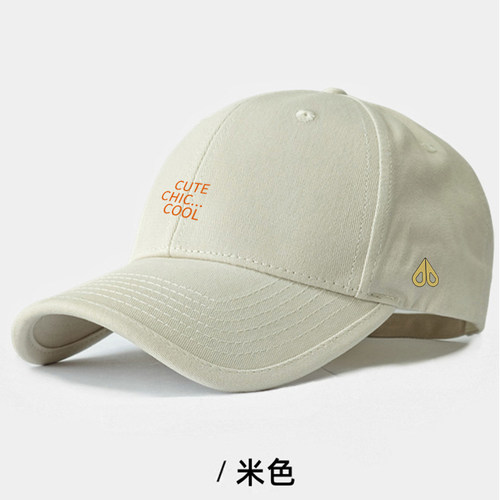 MOOSE休闲新款韩版时尚百搭鸭舌帽男女同款防晒遮阳帽子