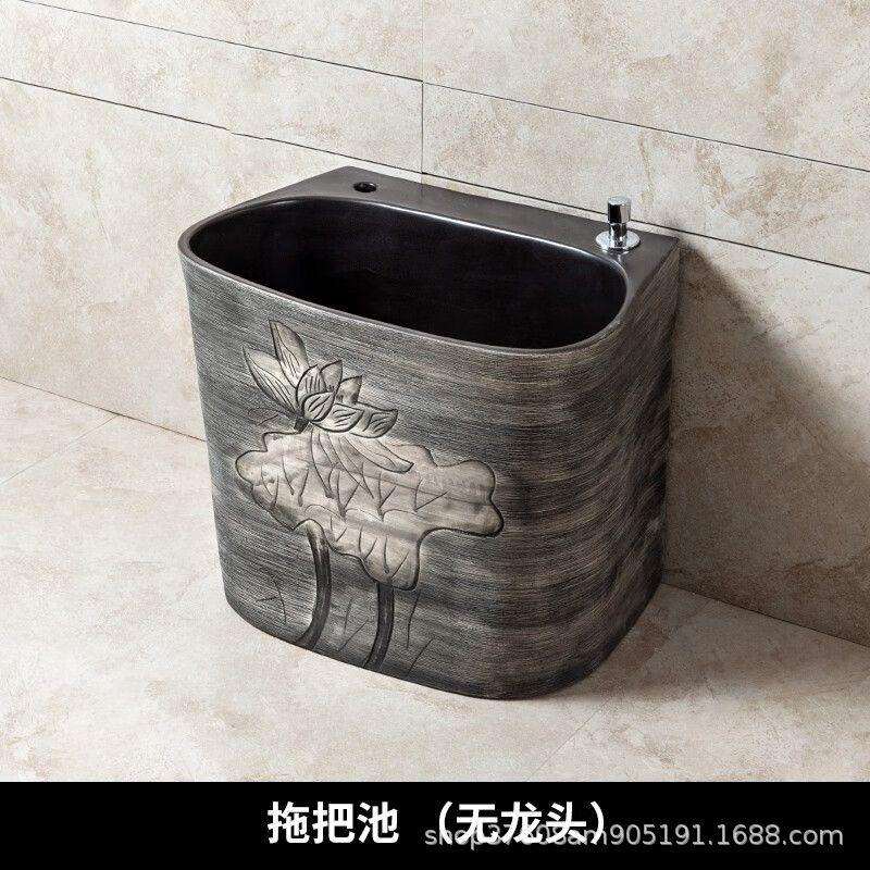 陶瓷拖把池户外扛热抗冻洗车阳台家用拖布池卫生间墩布池室户外庭