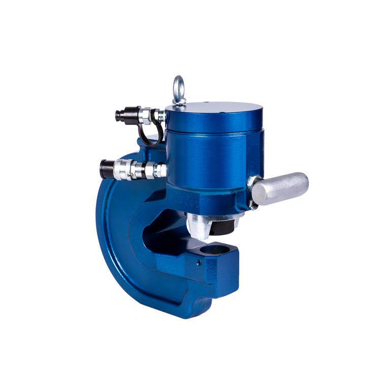 蓝色60T双回路电动液压冲孔机SH-100喉深100mm
