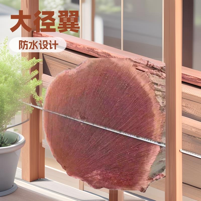 大径翼红铁木原木木材 户外工程料坤甸木阳台花架防水木板