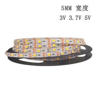 3.7V LED软灯条 米 锂电池灯带 6V高亮60灯 5mm超窄3V