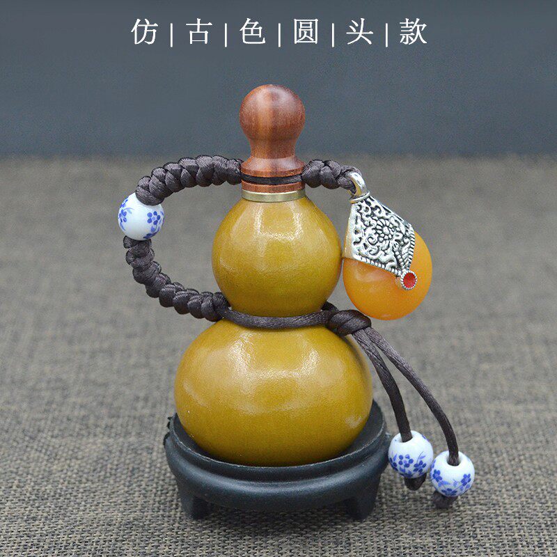 天然葫芦精品文玩小酒葫芦蜂蜡防渗挂件