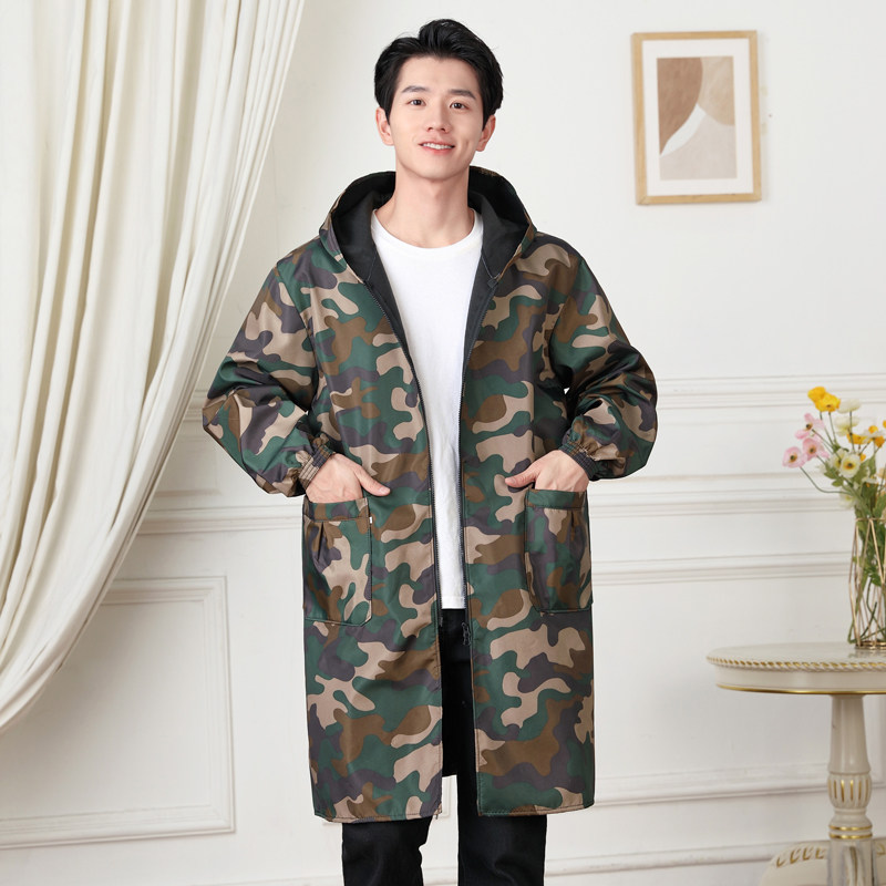 冬季加绒罩衣保暖加厚加长过膝外套男士围裙长款大褂护衣工作服,家庭/个人清洁工具,围裙,淘宝优惠券,粉丝福利购,淘宝优惠卷