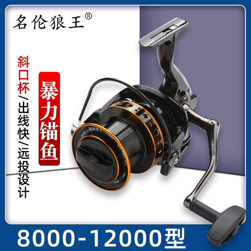 名伦狼王渔轮金属轮1000万型-12000型大远投轮图片