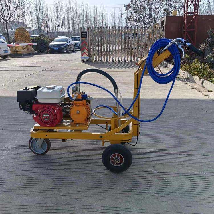 手推式汽油划线机冷喷划线胡小型手推式路面画线机道路标线划线机