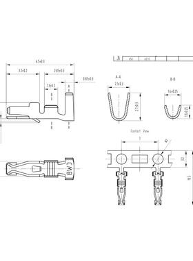 CWB合兴连接器接插件 PHD-PT插簧连带端子8000只/卷 2.0mm间距