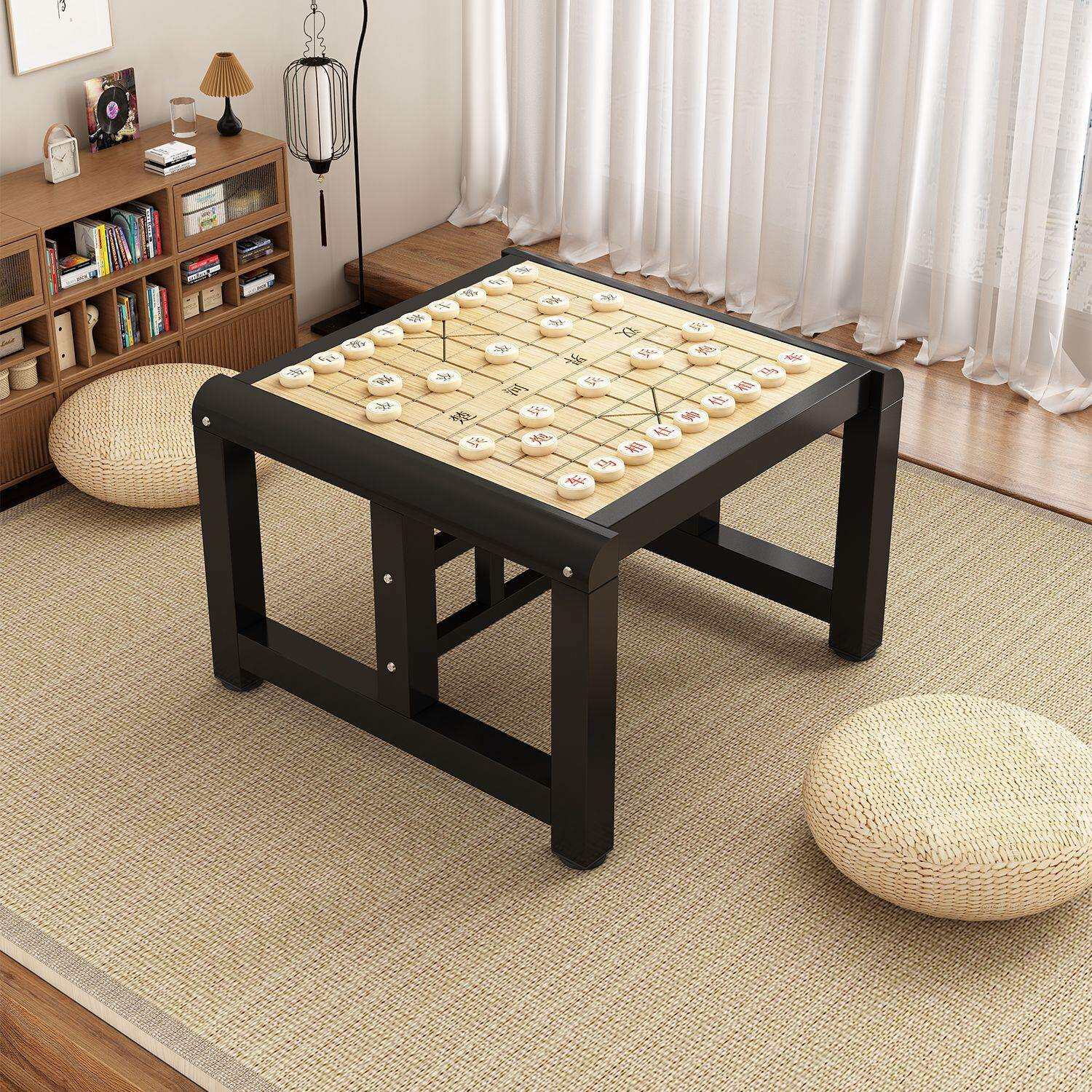 中国围棋桌象棋桌榻榻米学习桌楠竹棋盘桌家用学生下棋多用棋盘桌