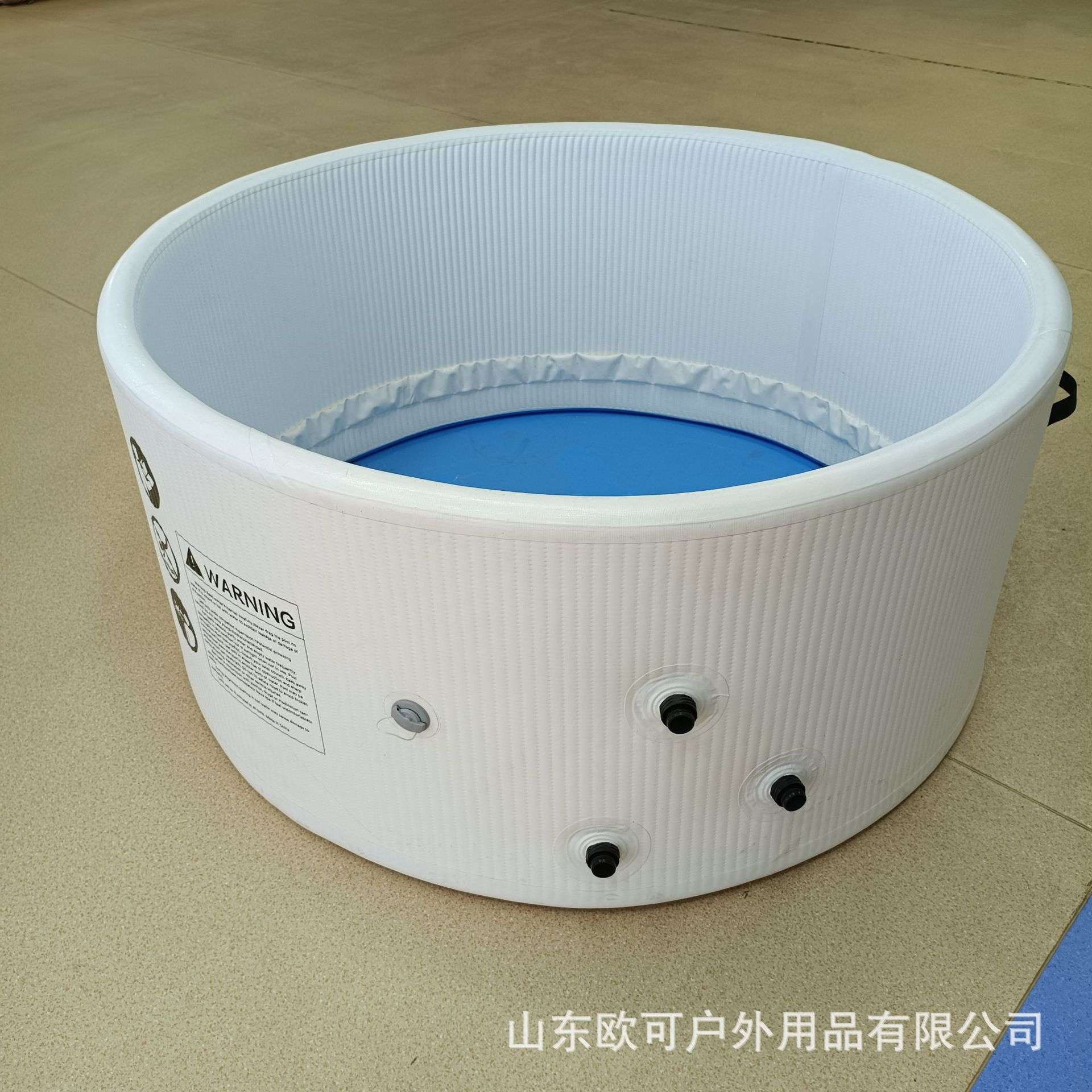 跨境充气冰浴池折叠SAP泡泡水池 便携双人康复冷疗池拉丝浴缸恒温