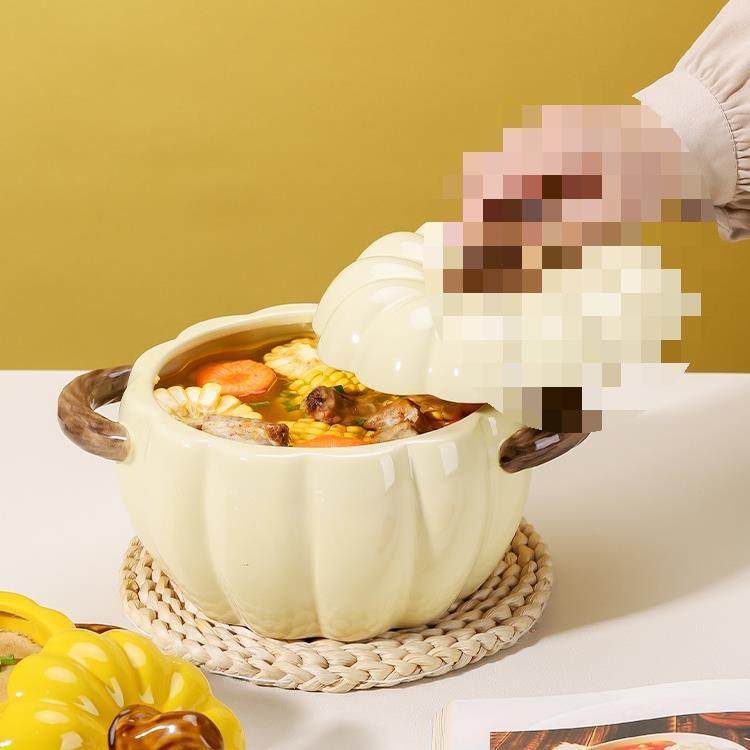 陶瓷汤碗带盖创意南瓜个性造型汤盆家用盛汤大号双耳面碗螺狮粉碗,玩具/童车/益智/积木/模型,毛绒/玩偶/公仔/布艺类玩具,淘宝优惠券,粉丝福利购,淘宝优惠卷