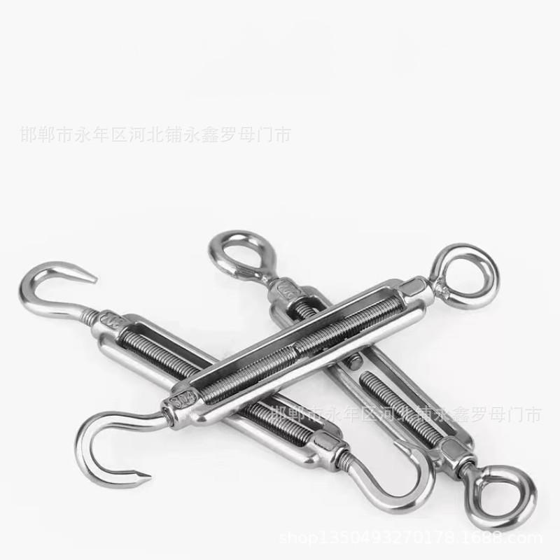 304不锈钢花篮螺丝钢丝绳拉紧器索具OC圈勾型开体M14M16M18M20M24图片