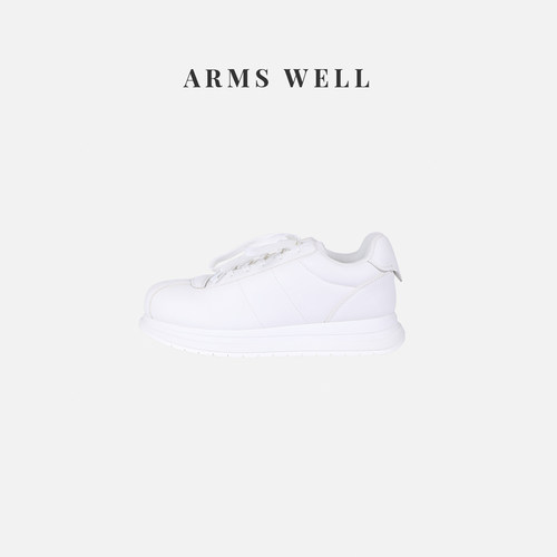 ARMS WELL王囡囡 白色舒服面包休闲鞋（跟高:4cm）S120
