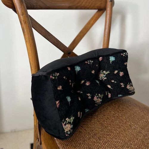 办公室枕头中式家居卧室午睡抱枕碎花布艺复古床头靠枕暗香U型枕