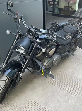 适用春风450CLC250摩托车快拆边包复古边箱折叠靠背货架尾包改装