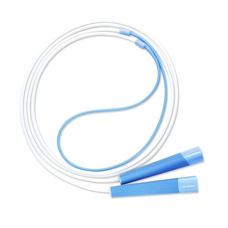 沙专业式跳绳儿童专用小学生一年级幼儿园初学不打结白胶PU中考