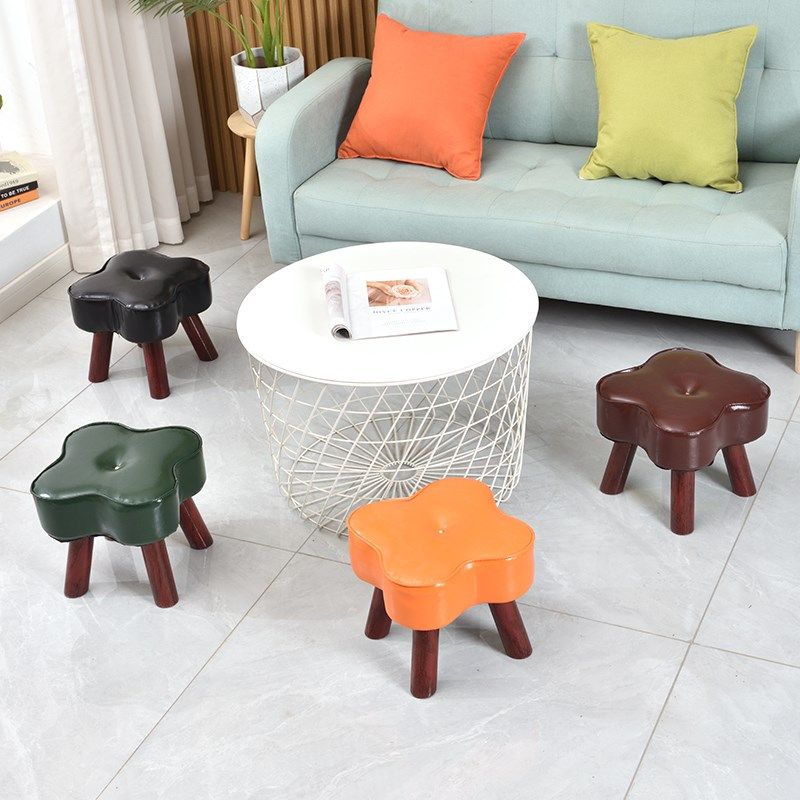小板凳家用小凳子矮凳客厅沙发边凳简约皮凳小矮凳家用儿童小凳子