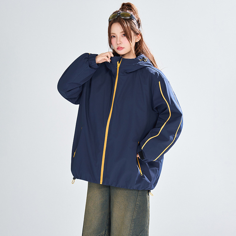 冬季潮牌鸭绒保暖连帽羽绒服男街头户外情侣百搭防寒保暖外套