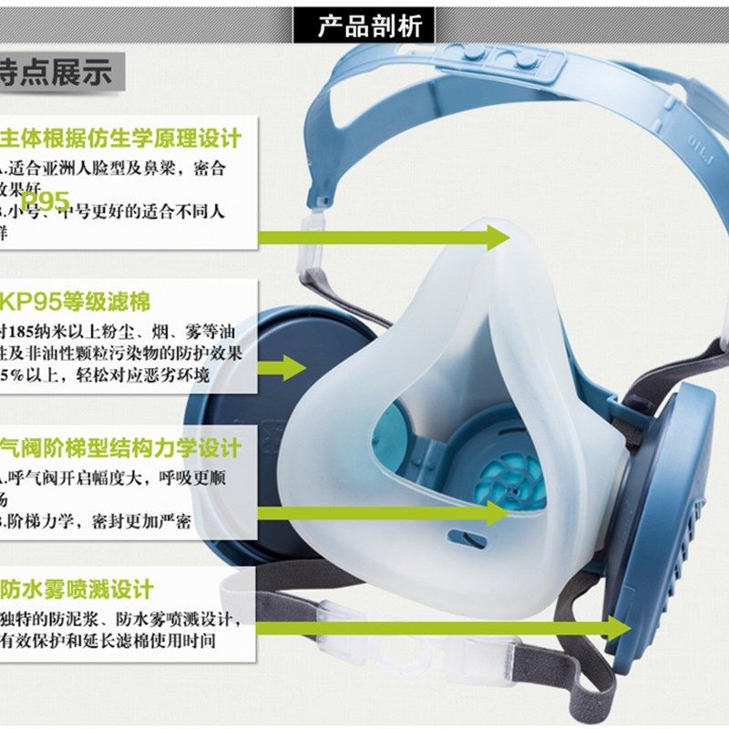 宝顺1面具2201滤芯KN安00防尘面罩滤棉过滤粉防工业纸尘煤可更换