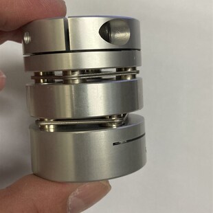 单膜 步进伺服电机丝杆连轴 大扭矩 长度L41 外径D32双膜片联轴器