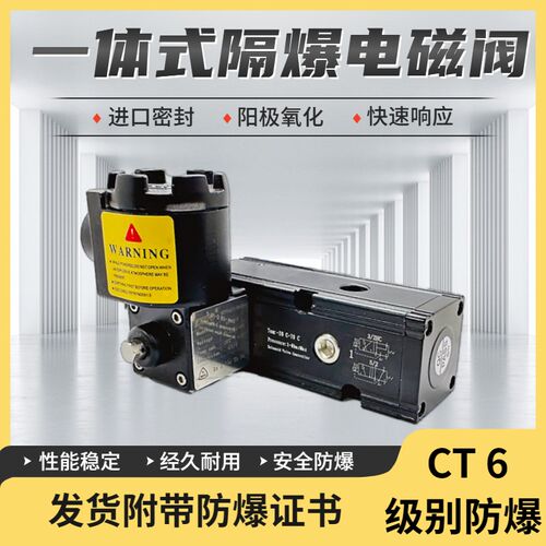 一体式隔爆气动阀门 CT6防爆 隔爆电磁阀BJ-DCF AC220V DC24V