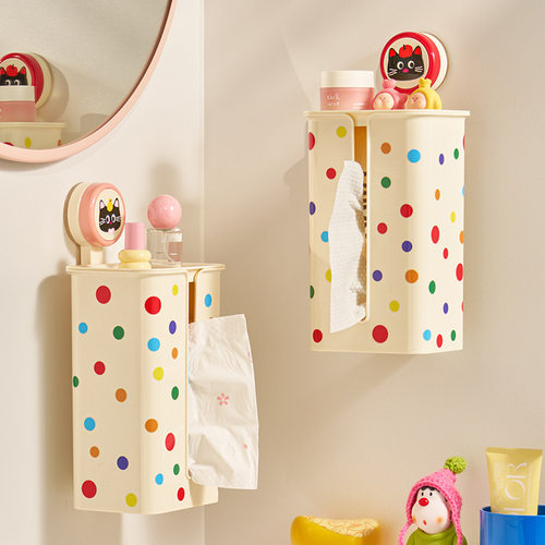 免打孔吸盘纸巾盒4330