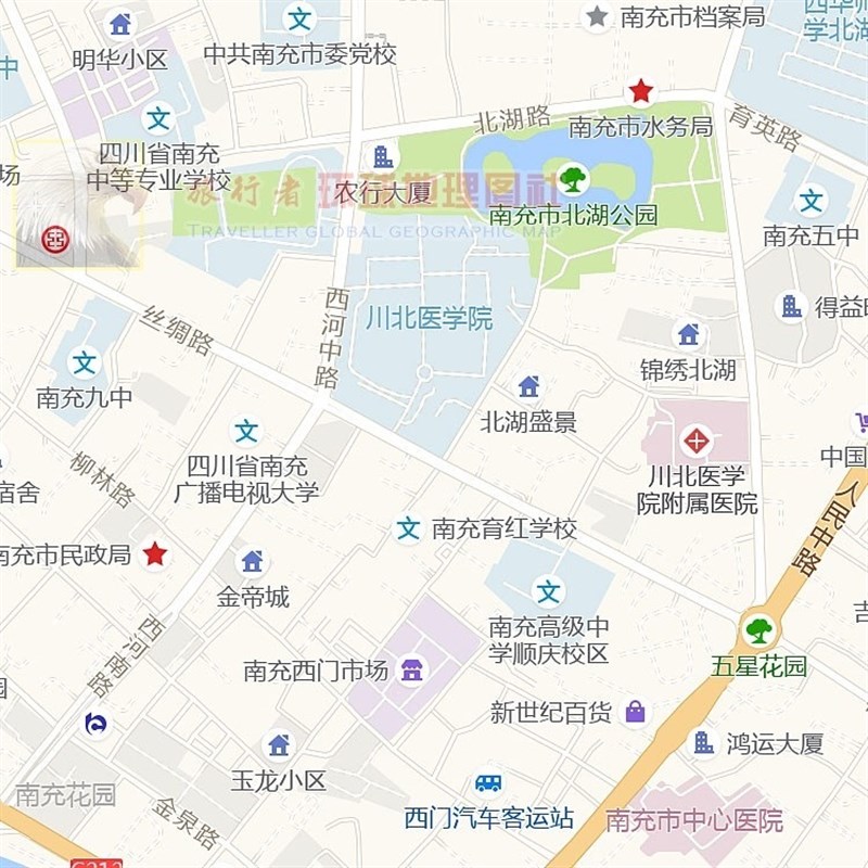 超大巨幅 南充市区地图订制定做 城市城区海报2021新版装饰画芯
