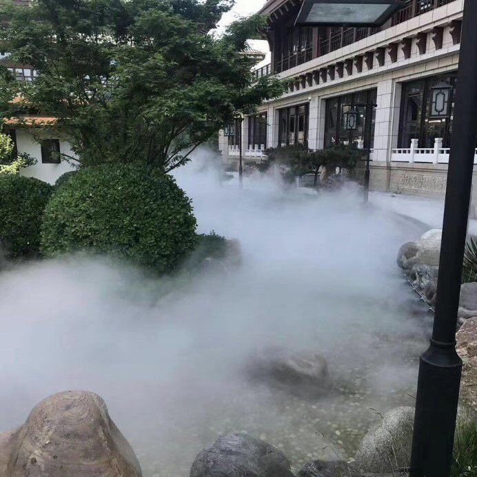 景观造雾机气雾工业加湿除尘降温高压喷雾器消毒通道时间控制3升