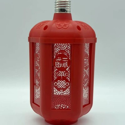 【下单立减50】新款七彩迎福灯笼阳台大门口投影灯春节福字ledXJ