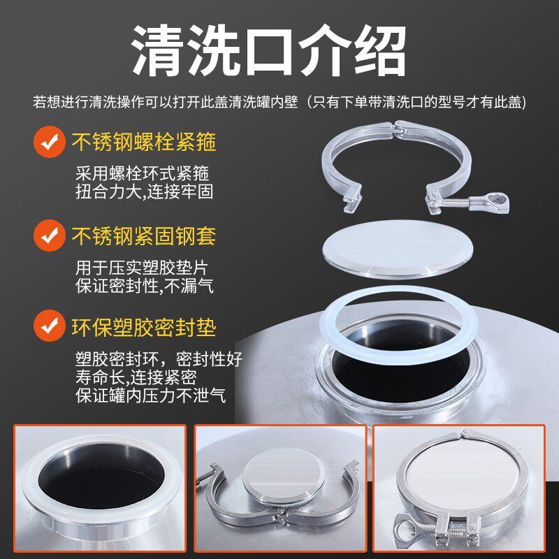 无塔供水器不锈钢水塔水箱水桶压力罐家用储水罐蓄水罐带清洗口款